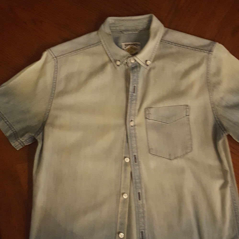 Superdry denim shirt.